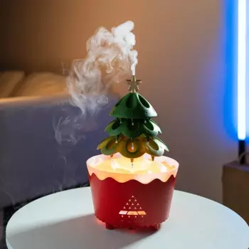 Рождественский диффузор для ароматерапии Lucky Tree, капельная капля дождя, увлажнитель воздуха с дистанционным управлением, диффузор с дождевым облаком, Рождество