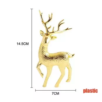 Рождественский пластиковый топпер олень GCDHome