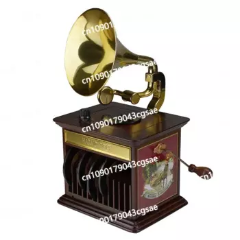 Рождественский подарок на день рождения для девочки, подруги, мистера Рождества, фонограф, электронная музыкальная шкатулка, декоративное украшение