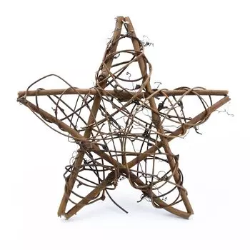 Сушеные растительные лозы, Ротанговые звездочки в рамке, искусственные цветы, венки, рождественские украшения для дома, «сделай сам», подвесные украшения для дверей, 1 шт.