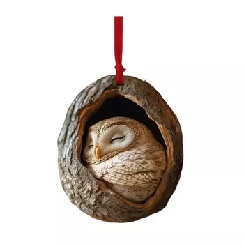 Рождественское украшение сова акрил OOTDTY