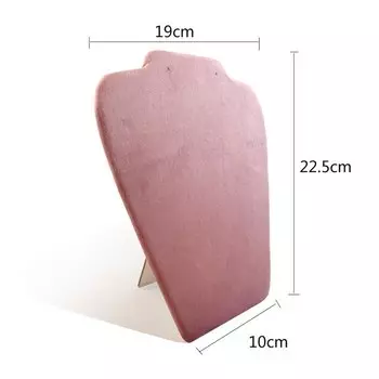 Розовая Бархатная Подставка Для Ювелирных Изделий Для Серег, Ожерелий, Подвесок, Держатель Для Сережек, Органайзер