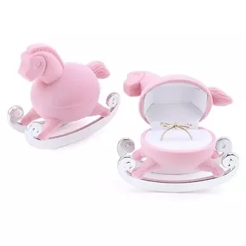 Розовая бархатная шкатулка для украшений SMI Fine