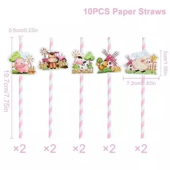 Розовая бумажная посуда для детского праздника