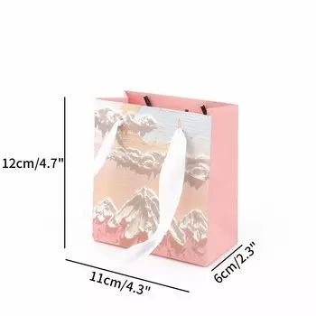 Розовая бумажная шкатулка для украшений GMB724