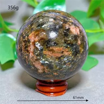 Розовая турмалиновая сфера из кварца