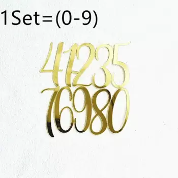 Розовое золото акриловый топпер для торта Wohltao