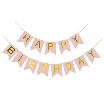 Розовое золото баннер "Baby Shower" ZPDH