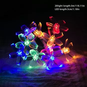 Розовые светодиодные гирлянды сакуры 2м/3м