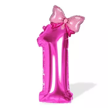 Розовый цифровой воздушный шар 40 дюймов