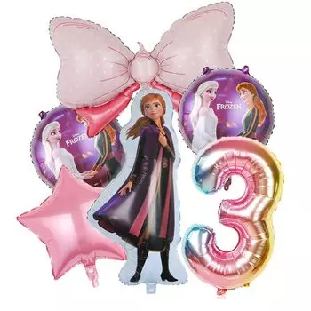 Розовый комплект для украшения дня рождения «Холодное сердце» Disney