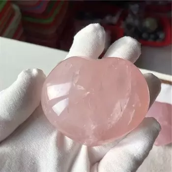 Розовый кварц кристалл сердце RongDe Jewelry