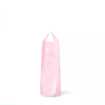 Розовый кварцевый хрустальный обелиск АierCrystal