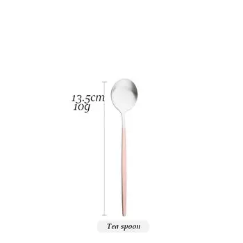 Розовый набор столовых приборов Drmfiy из нержавеющей стали