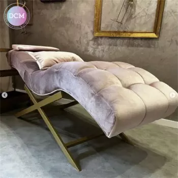 Розовый пышный плюшевый чехол для наращивания ресниц, откидное кресло для красоты, кровать для ресниц для салона