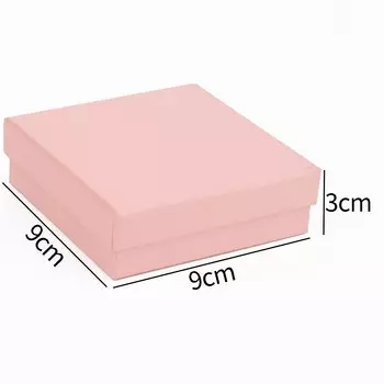 Розовый ящик из крафт-бумаги для украшений GMB724