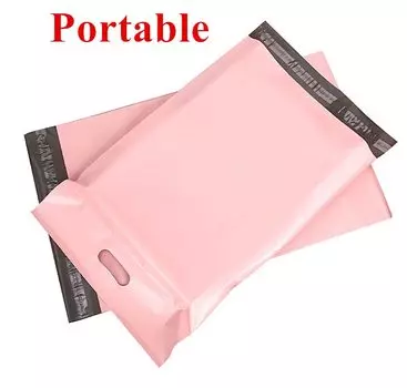 Розовый самозаклеивающийся полиэтиленовый пакет leotrusting