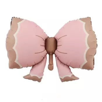 Розовый синий матовый бант из фольги YINLCENT