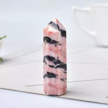 Розовый зебра кварц кристалл RYCRYSTAL 50-80 мм