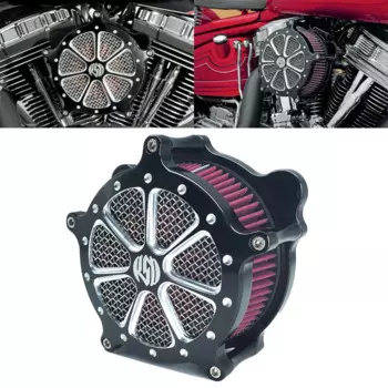 Впускной фильтр воздухоочистителя RSD Black Speed 7, впускной фильтр для Harley Touring Street Glide Road Glide Softail Dyna FXDLS FLSTNSE 00-21