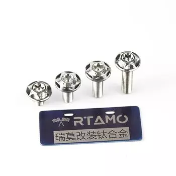 RTAMO Титановые болты M6X10/15/20/25/30 мм для мотоциклов