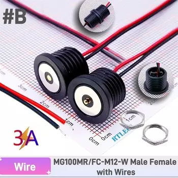 RTLECS MG01xx-x Pogo-контактный магнитный разъем, водонепроницаемый, 3А, 12В