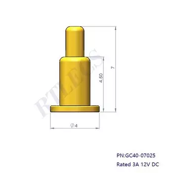RTLECS OD4.0-x подпружиненный разъем Pogo Pin 2 шт.