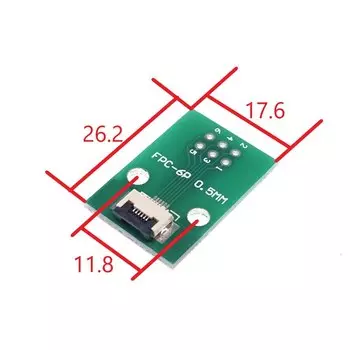 RTLECS PCB05-2.54-x кабель-адаптер ФПК ФФК 0.5 мм