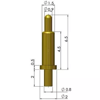 RTLECS PGTH-xxxx подпружиненные разъемы Pogo Pin 100 шт.