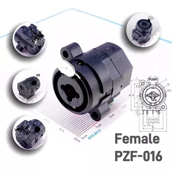 RTLECS PZF-016 3-проводной XLR разъём