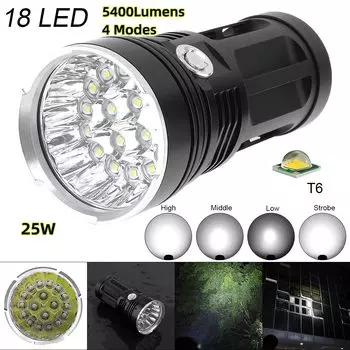 RTNLIT водонепроницаемый светодиодный фонарик черный