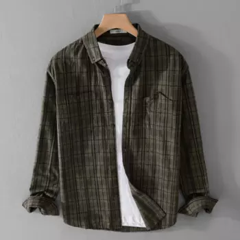 Рубашка из натурального хлопка с длинным рукавом