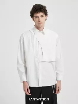 Рубашка мужская Складная многослойная, унисекс, 2024