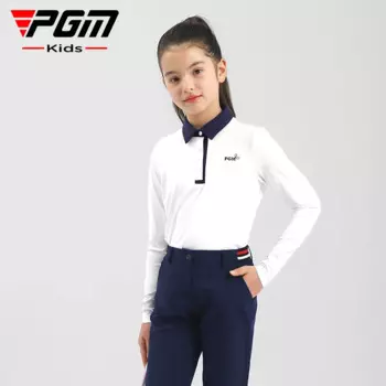 Рубашка с длинным рукавом для девочек-гольфа, YF547