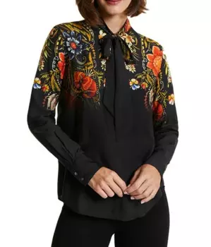 Рубашка женская в Испанскую полоску с узкой талией