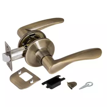 Ручка Ajax (Аякс) защелка дверная межкомнатная 6010 AB-P (без фик.) бронза (кноб)