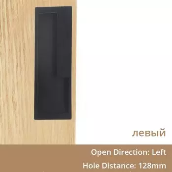 Ручка для двери XJIUDA черная цинковый сплав