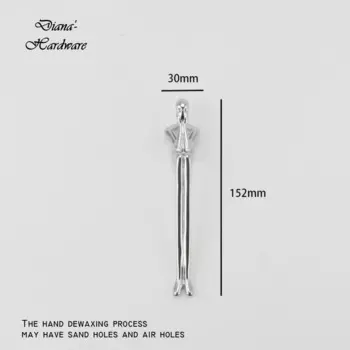 Серебряная ручка для мебели Thinker из латуни Diana's-Hardware