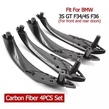 Ручка для межкомнатной двери из углеродного волокна, для BMW 3 GT 4 Series F30 F80 F31 F32 F33 F34 F35 F36