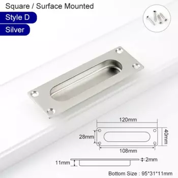 Ручка для раздвижной двери из нержавеющей стали черная