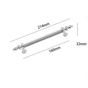 Ручка для шкафа Black Gold алюминиевая 96/128/160/192 мм