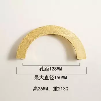 Ручка для шкафа Diana's-Hardware латунная с узором молотка