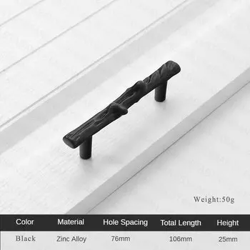 Ручка для шкафа из цинкового сплава черное золото