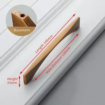 Ручка для шкафа KAK кофейно-бронзовая