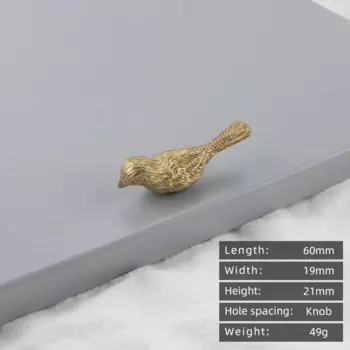 Ручка для шкафа KEDLO из латуни золото