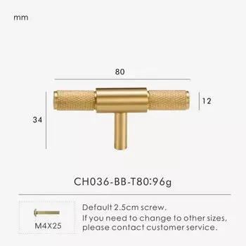 Ручка для шкафа Nurlin латунная черная золото