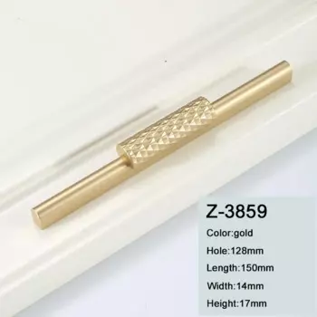 Ручка для шкафа TINYHOB алюминиевая черная 1000 мм