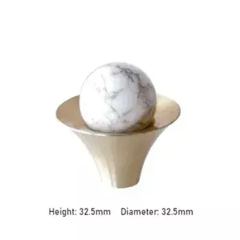 Ручка для шкафа TINYHOB из камня и латуни