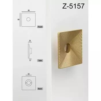 Ручка для шкафа TinyHob золотая/серая