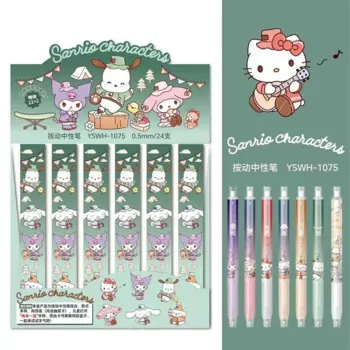 Ручка гелевая Sanrio для креативного лагеря, 0,5 мм, 24 шт./партия